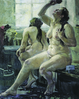 Александр Герасимов. В бане. 1935