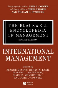 The Blackwell Encyclopedia of Management. In 12 volumes. Volume 6.  International Management