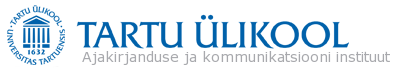 Логотип Института журналистики и коммуникаций Тартуского университета