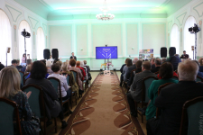 Зал с гостями и участниками во время церемонии награждения конкурса «Вологодская книга года — 2021» (13 октября 2022 года). Фото: «Культура в Вологодской области»
