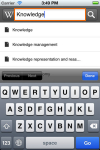 Скриншот официального приложения для чтения Википедии в аппаратах iOS