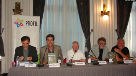 Презентация книги «Книгоцид — уничтожение книг в Хорватии 90-х» (12 июля 2012 года). Фото: Radio Slobodna Evropa