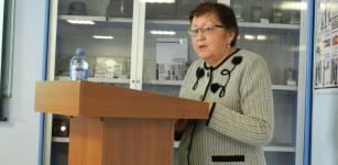 Линиза Камиловна Сагадеева на научно-практической конференции «Изучение малой территории как основа развития региональной энциклопедистики» (20 февраля 2020 года)