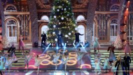На музыкально-танцевальной части церемонии награждения премиями «За духовное возрождение» и специальными премиями деятелям культуры и искусства (10 января 2023 года). Фото: Президент Республики Беларусь