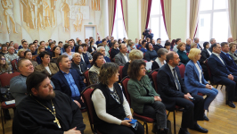 Гости и участники презентации третьего издания «Ряжской энциклопедии» (7 апреля 2022 года). Фото: «Рязанские ведомости»