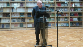 Владислав Юрьев выступает на презентации второго издани «Тамбовской энциклопедии» (30 марта 2021 года). Фото: «Тамбовская жизнь»