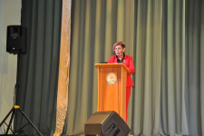 Гульдар Ишкинина выступает на презентации «Буздякской энциклопедии» (24 сентября 2021 года)