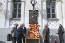Открытие мемориальной доски Сигурду Шмидту (11 сентября 2022 года). Фото: Александр Шалгин