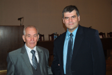 Гумер Сабирзянов и Алексей Раздорский (РНБ) на конференции «Современная энциклопедистика: вызовы и перспективы» (3 сентября 2013 года)