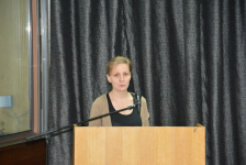 Мария Розинская на презентации «Православной энциклопедии» в Российском культурно-информационном центре Софии (14 октября 2013 года)