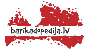 Логотип латвийского интернет-проекта «Баррикадопедия» (Barikadopēdija)