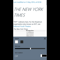 Скриншот приложения Wikipedia для Windows Phone