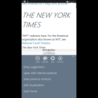 Скриншот приложения Wikipedia для Windows Phone