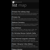 Скриншот приложения Wikipedia для Windows Phone