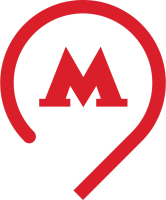 Логотип Московского метрополитена в «булавке»