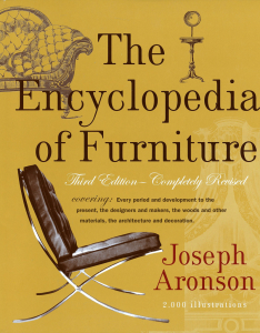 Лицевая сторона переплёта «Энциклопедии мебели» (The encyclopedia of furniture; 1965)