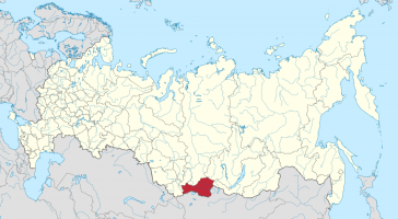Тыва (Тува) на карте России