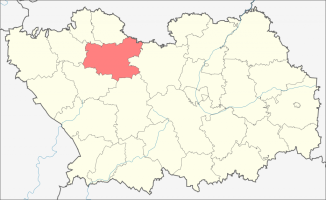 Расположение Нижнеломовского района на карте Пензенской области