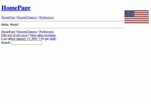 Скриншот страницы с первой записью на сайте Википедии (15 января 2001 года). Фото: Christie’s