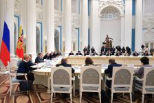 Заседание Совета при Президенте РФ по русскому языку (5 ноября 2019 года). Фото: Президент России