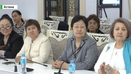 Презентация первого тома энциклопедии об известных женщинах-учёных Республики Казахстан (24 апреля 2023 года). Фото: Almaty.tv