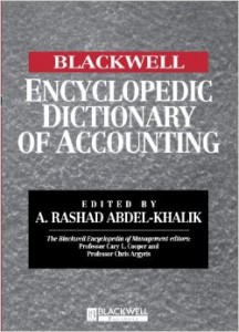 The Blackwell Encyclopedic Dictionary of Accounting
