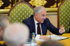 Вячеслав Володин на 34-м заседании советов по изданию «Православной энциклопедии» (31 марта 2026 года). Фото: пресс-служба Патриарха Московского и всея Руси