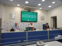Пресс-конференция Института татарской энциклопедии к Году национальных культур и традиций народов Татарстана в Республике Татарстан (16 июня 2023 года). Фото: Telegram-канал «Институт татарской энциклопедии»