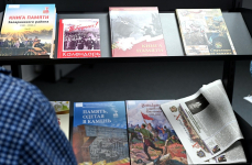 Выставка профильной литературы на V чтениях «Краеведение Приангарья» (4 декабря 2025 года). Фото: ИЕ РПЦ МП