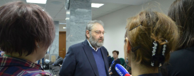 Сергей Кравец на Всероссийской научно-практической конференции c международным участием  «Современная российская региональная энциклопедистика: место и роль в обществе, перспективы развития» (21-22 ноября 2019 года). Фото: ГАУН РБ «Башкирская энциклопедия