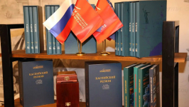 «Волга», «Каспийский регион» и другие энциклопедические издания на научно-экспертном семинаре «Волго-Каспийский макрорегион: природные системы и устойчивое развитие» (18 февраля 2026 года). Фото: МУИВ