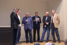 Участники презентации «Шахматной еврейской энциклопедии» (21 апреля 2016 года)