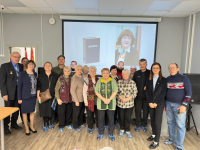 Зрители и участники мероприятия к 20-летию выпуска издания «Печенга: опыт краеведческой энциклопедии» (18 октября 2025 года). Фото: Олег Яромий