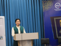 Зебохон Кобилова на презентации «Энциклопедии Алишера Навои» (21 февраля 2025 года). Фото: OʻzA