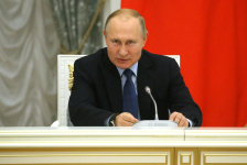 Владимир Путин на заседании Совета при Президенте РФ по русскому языку (5 ноября 2019 года). Фото: Президент России