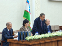 Президиум презентации «Энциклопедии Алишера Навои» (12 февраля 2025 года). Фото: АН РУз