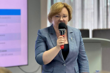 Софья Мельникова на очередном заседании научно-редакционного совета по подготовке «Энциклопедии Иркутской митрополии» (11 июня 2025 года). Фото: ИЕ РПЦ МП