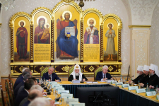 Начало 34-го заседания советов по изданию «Православной энциклопедии» (31 марта 2026 года). Фото: пресс-служба Патриарха Московского и всея Руси