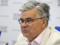 Искандер Гилязов на пресс-конференции Института татарской энциклопедии к Году национальных культур и традиций народов Татарстана в Республике Татарстан (16 июня 2023 года). Фото: «Казанские ведомости»