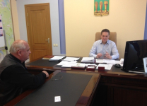 Рабочая встреча краеведа Игоря Шишкина с мэром Пензы Викторов Кувайцевым (29 сентября 2016 года)