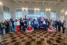 После концерта ансамблей казачьей культуры I Всероссийского конкурса «Лучшее краеведческое издание по истории и культуре российского казачества» (6 октября 2023 года). Фото: РГБ