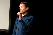 Соавтор энциклопедии «Актёры отечественного кино» Алексей Тремасов на презентации третьего и четвёртого томов (1 марта 2019 года). Фото: Центральный Дом актёра