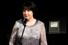 Соавтор энциклопедии «Актёры отечественного кино» Марина Кравченко на презентации третьего и четвёртого томов (1 марта 2019 года). Фото: Центральный Дом актёра