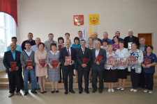 Участники презентации «Энциклопедии Янтиковского района» (7 сентября 2020 года)