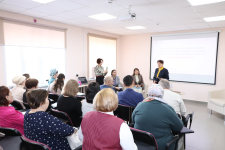На научно-методологическом семинаре «Муниципальная энциклопедия: основные этапы работы, методика написания статей и сбора иллюстраций» (21 марта 2025 года). Фото: НЭБ РТ
