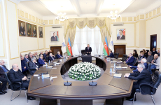 Заседание президиума НАНА с отчётом о деятельности НЦ «Азербайджанская национальная энциклопедия» в 2025 году (январь 2026 года). Фото: НАНА