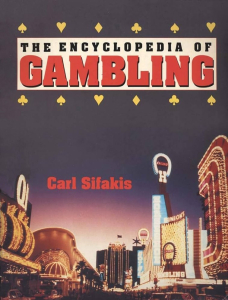 Суперобложка «Энциклопедии азартных игр» (англ. Encyclopedia of gambling; 1990)