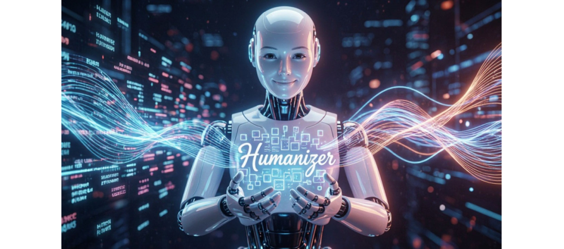 Образ работы ИИ-помощника Humanizer, который призван избавить текст от признаков машинного написания