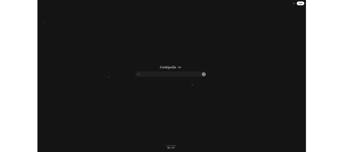 Главная страница Grokipedia (29 октября 2025 года)