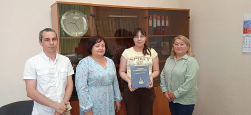 Сотрудники ИБЭ АН РБ и студентка-практикантка из УУНиТ (слева направо): Булат Латыпов, Айгуль Курбанова, Яна Зорина и Рания Хасанова (10 июля 2026 года)